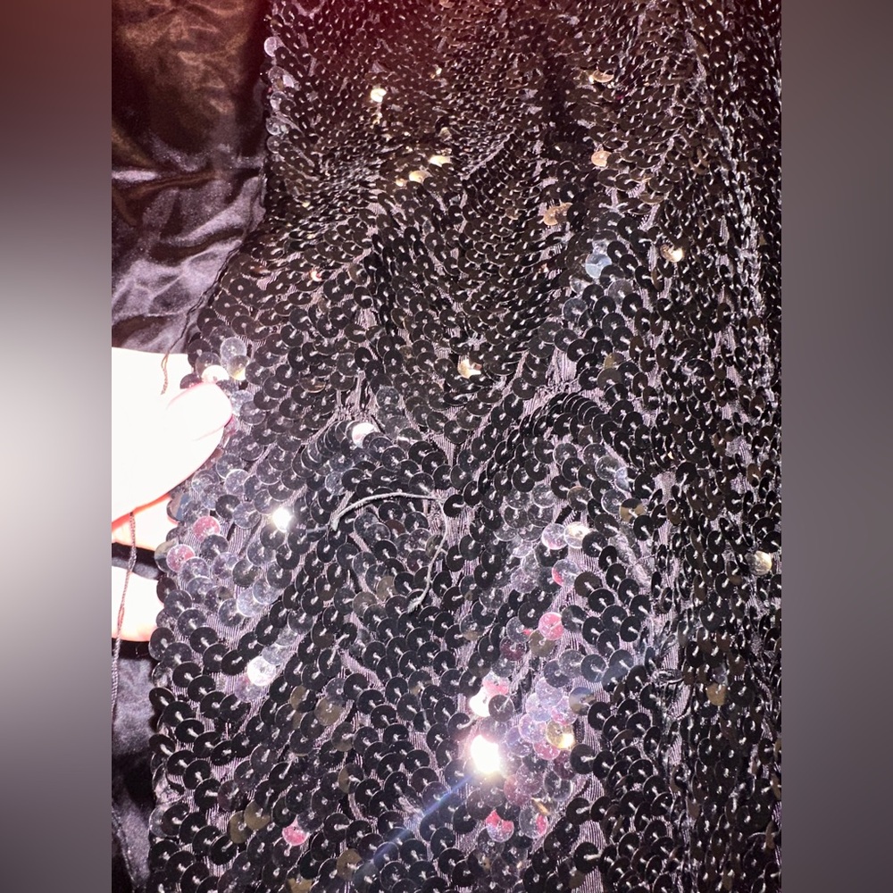 Sequin Zigzag Jacket - Black and Multicolor‎ - Si… - image 5